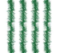 PATIKIL Plumaje de 1,5 m, 4 Pzs. Boas de Plumas Artificiales Esponjosas para Decoración de Fiestas, Manualidades DIY, Navidad, Conciertos, Halloween, Decoración del Hogar, Verde Hierba