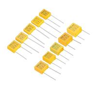 PATIKIL Polipropileno Seguridad Condensadores, 1 Juego/50uds 0.001/0.01/0.022/0.047/0.1/0.22/0.33/0.47/0.68/1uF AC 310V 15mm Pasador Paso Condensador Surtido Kit