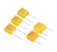 PATIKIL Polipropileno Seguridad Condensadores, 1 Juego/50uds 0.22/0.33/0.47/0.68/1uF AC 310V 5 Valores 15mm Pasador Paso Condensador Surtido Kit