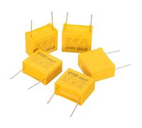 PATIKIL Polipropileno Seguridad Condensadores, 5 Paquete 2.2uF AC 310V 15mm Pasador Paso 27x23x13mm Condensador Surtido Kit para Bricolaje Electrónicos Productos