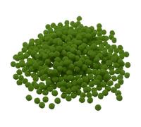 PATIKIL Pompones de 0.4 pulgadas/1 cm, 500 piezas de pequeñas bolas de pompones peludos para manualidades, decoraciones de bricolaje, suministros para manualidades, color verde oscuro