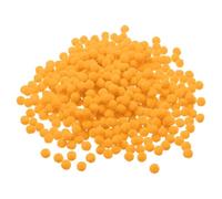 PATIKIL Pompones de 0.4 pulgadas/1cm, 500 piezas de pequeñas bolas de pompones esponjosos para manualidades, decoraciones de bricolaje, suministros para manualidades, color amarillo limón