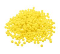 PATIKIL Pompones de 0.4 pulgadas/1cm, 500 piezas de pequeñas bolas de pompones esponjosos para manualidades, decoraciones de bricolaje, suministros para manualidades, color amarillo claro