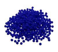 PATIKIL Pompones de 0.4 pulgadas/1cm, 500 piezas de pequeñas bolas de pompones esponjosos para manualidades, decoraciones de bricolaje, suministros para manualidades, color azul marino