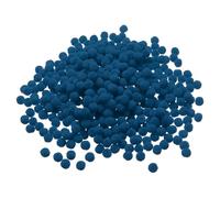 PATIKIL Pompones de 0.4 pulgadas/1cm, 500 piezas de pequeñas bolas de pompones peludos para manualidades, decoraciones de bricolaje, suministros para manualidades, color Azul Yale