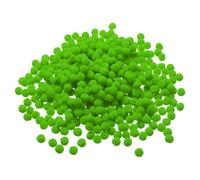 PATIKIL Pompones de 0.4 pulgadas/1cm, 500 piezas de pequeñas bolas de pompones peludos para manualidades, decoraciones de bricolaje, suministros para manualidades, color verde lima