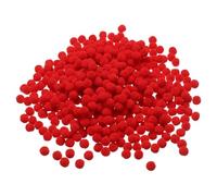 PATIKIL Pompones de 0.4 pulgadas/1cm, 500 piezas de pequeñas bolas de pompones peludos para manualidades, decoraciones de bricolaje, suministros para manualidades, color rojo
