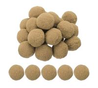 PATIKIL Pompones para Manualidades, 20 Pcs 5cm Grandes Pompones de Colores Bolas de Fieltro Pompones para Decoraciones de Fiestas, Guirnaldas, Costura, Caqui