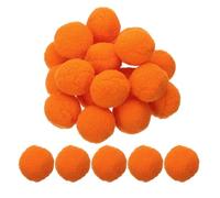PATIKIL Pompones para Manualidades, 20 Pcs 5cm Grandes Pompones de Colores Bolas de Fieltro Pompones para Decoraciones de Fiestas, Guirnaldas, Costura, Naranja Claro
