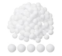 PATIKIL Pompones para Manualidades, 500 Pcs 1.5cm Mini Pompones de Colores Bolas de Fieltro Pompones para Decoraciones de Fiestas, Guirnaldas, Costura, Blanco