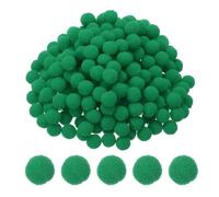 PATIKIL Pompones para Manualidades, 500 Pcs 1cm Mini Pompones de Colores Bolas de Fieltro Pompones para Decoraciones de Fiestas, Guirnaldas, Costura, Verde Oscuro