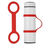 PATIKIL Porta Botella De Agua, Asa Portátil De Silicona Suave Antideslizante Para Transportar Botellas De Agua Para Correr Al Aire Libre, Bicicleta, Gimnasio, Trote, Rojo