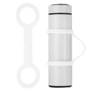 PATIKIL Porta Botellas Portátil, Asa De Agarre Suave De Silicona Antideslizante Para Botellas De Agua, Correa Para Sostener Botellas Para Actividades Al Aire Libre Como Correr, Blanco