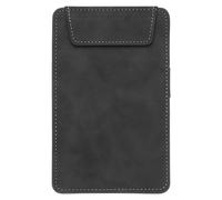 PATIKIL Portapapeles De Cuero PU A5, Carpeta Magnética De Negocios De 4"x6" Con Organizador Y Soporte Para Bolígrafo, Tablero Para Escribir, Negro