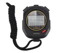 PATIKIL Profesional Cronómetro Temporizador, 100 Vueltas Memoria, 0.01 Segundo Cronometraje Deportivo Cronómetro Temporizador Alarma Reloj para Entrenador Árbitro Natación Correr Negro