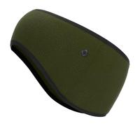 PATIKIL Protector De Orejas Polar, Banda Elástica Para El Frío Invierno Cinta De Sudor Para Correr Esencial Para Exteriores Con Botones Para Trotar Caminar Esquiar Ciclismo, Verde Oliva