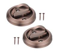 PATIKIL Puerta Empotrados Tiradores 2uds Redondos Empotrados Tiradores Inoxidable Acero Muebles Cerraduras Ocultas Incrustado Ignífugo Puerta Muebles Tirón Oscuro Oro