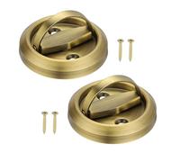 PATIKIL Puerta Empotrados Tiradores, 2uds Redondos Empotrados Tiradores Inoxidable Acero Muebles Cerraduras Ocultas Incrustado Ignífugo Puerta Muebles Tirador Latón