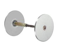PATIKIL Puerta Perilla Agujero Cubierta Placa, 2 3/16" Diámetro Cerrojo Cubierta Placa Puerta Agujero Relleno Placa para 1 3/8" a 1 3/4" Agujeros, Cepillado Satinado Níquel