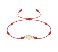 PATIKIL Pulsera Inicial Con Corazón, Pulsera Trenzada A Mano Con Letra E En Forma De Corazón Ajustable En Hilo Con Baño De Oro Joyería De Letras Para Mujeres Adolescentes Madres Rojo