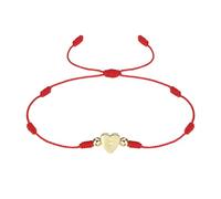 PATIKIL Pulsera Inicial Con Corazón, Pulsera Trenzada A Mano Con Letra F Enlazada En Corazón Ajustable, Pulsera Cuerda Con Charm Alfabeto Enchapado En Oro Para Mujeres Adolescentes, Rojo