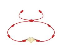 PATIKIL Pulsera Inicial Con Corazón, Pulsera Trenzada A Mano Con Letra g Enlazada En Forma De Corazón Ajustable Bañada En Oro Joyería De Encanto Alfabético Para Mujeres Adolescentes Rojo
