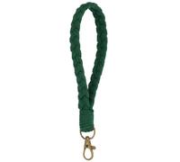 PATIKIL Pulsera Llavero Boho Hecho A Mano Llavero De Macramé Verde Oscuro