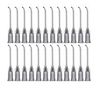 PATIKIL Puntas Aguja Dosificación 16Ga X 1 Pulgada 36Pcs Acero Inoxidable 45 Grados Puntas Tubulares Pre Dobladas Con Luer Lock Aplicador Pegamento Color Gris