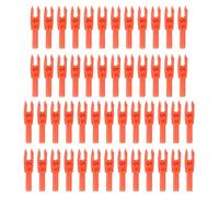 PATIKIL Puntas de Flecha de Tiro con Arco 4.2mm 0.165", Paquete de 50 Piezas Repuesto de Puntas de Flecha Insertables para Flechas de Caza Arco Compuesto Arco Recurvo, Naranja