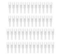 PATIKIL Puntas de Flecha de Tiro con Arco 4.2mm 0.165", Paquete de 50 Piezas Repuesto de Puntas de Flecha Insertables para Flechas de Caza Arco Compuesto Arco Recurvo, Blanco