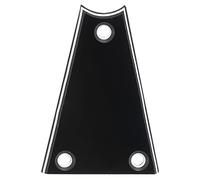 PATIKIL PVC Guitarra Varilla Cubierta Placa 3 Agujeros Negro para Eléctrica Guitarra Bajo Accesorio