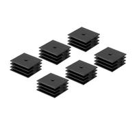 PATIKIL Radiador de Diodo Rectificador, 6 Piezas Puente Rectificador Electrónico de Diodos de Silicio Radiador para Convertir La Energía Ac en Energía Dc, Negro