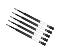 PATIKIL Recambios De Tinta Para Bolígrafo De 0.5 Mm, 5 Piezas, Recambio De Punta Fina De Metal Compatible Para Bolígrafo Retráctil De Escritura De Oficina, Negro