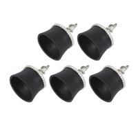PATIKIL Recogedor de Bolas de Golf, 5 Piezas de Recogedor de Bolas de Golf con Ventosa de Aleación de Zinc para Mango de Palo de Golf, Accesorios para Golfistas, Negro