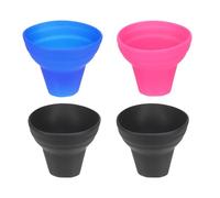 PATIKIL Recogedor de Bolas de Pickleball, 4 Piezas de Ventosa Superior de Pickleball, Agarrador de Bolas de Pickleball de Silicona, Agarre de Mano Antideslizante Multicolor
