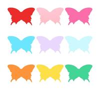 PATIKIL Recortes de Papel para Tablón de Anuncios, 54 Piezas de Bonitas Formas de Mariposa para Decoración de Papel para Tablón de Anuncios con Puntos Adhesivos, Multicolor
