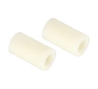 PATIKIL Redonda Espaciadora Arandela, 12 Paquete Nylon 8.2mm ID x 14mm OD x 25mm L para M8 Tornillos Bloque 3D Impresora TV Pared Montaje Eléctrica Toma, Beige
