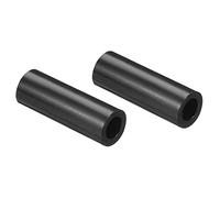 PATIKIL Redonda Espaciadora Arandela, 200 Paquete Nylon 4.2mm ID x 7mm OD x 25mm L para M4 Tornillos Bloque 3D Impresora TV Pared Montaje Eléctrica Toma, Negro