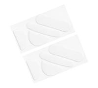 PATIKIL Redondeados Curvos Bordes Ratón Pies Patines Almohadillas 0.8mm con Limpieza Papel para MX Master 3s Juegos Ratón Pies Repuesto Blanco 4uds/2 Juegos