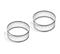 PATIKIL Regla Flexible de Película 100cm Escala 0.1mm con Ángulo R y Líneas de Ancho Plástico PET Transparente Suave Regla Plegable Recta para Fábrica, Transparente, 2 Pcs