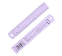 PATIKIL Regla Metálica De 15 cm/6 Pulgadas, Regla Métrica De Aleación De Aluminio Con Pulgadas Y Centímetros Para Mediciones De Precisión En Oficina Y Dibujo Técnico, Color Púrpura