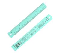 PATIKIL Regla Metálica De 20 cm/8 Pulgadas Regla De Aleación Azul Claro