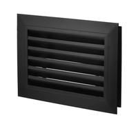 PATIKIL Rejilla De Ventilación De Puerta De Aleación De Aluminio Anodizado De 12" X 8" Para Gabinete O Armario, Negro