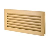 PATIKIL Rejilla De Ventilación Para Puerta De 20" X 8" En Aleación De Aluminio Anodizado Cubierta De Persianas Para Gabinete O Armario Color Amarillo