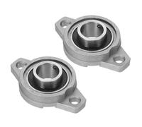 PATIKIL Rodamiento de Bloque de Almohada 5/8" / 17mm de Diámetro, 2 Piezas de Rodamientos de Inserción de Bloque de Almohada de Aleación de Zinc y Acero Montados En Brida