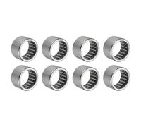 PATIKIL Rodamientos Agujas 25 X 32 X 20 Mm, 8PCS Acero Copa Arrastrada Completa Extremos Abiertos Para Caja Cambios, Plateado