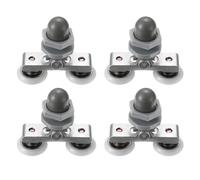 PATIKIL Rodillos de Cajón de 20mm 4 Juegos de Poleas de Posicionamiento de Nylon Ruedas de Repuesto para Cajones Pequeños de Armario Gris