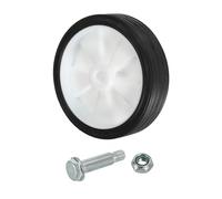 PATIKIL Ruedas de 4.5" para Compresor de Aire, Piezas de Repuesto Universales con Orificio de 0.5" para una Movilidad Fácil, Color Blanco