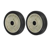 PATIKIL Ruedas de 4" para Compresor de Aire, 2 Piezas Ruedas Universales de Repuesto para Compresor de Aire con Orificio de 0.5" para una Movilidad Fácil, Beige