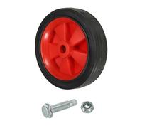 PATIKIL Ruedas de 5" para Compresor de Aire, Piezas de Repuesto Universales con Orificio de 0.5" para una Movilidad Fácil, Rojo